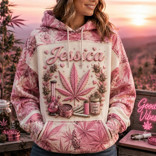 High Life - Personalisierte Weed All Over Shirt