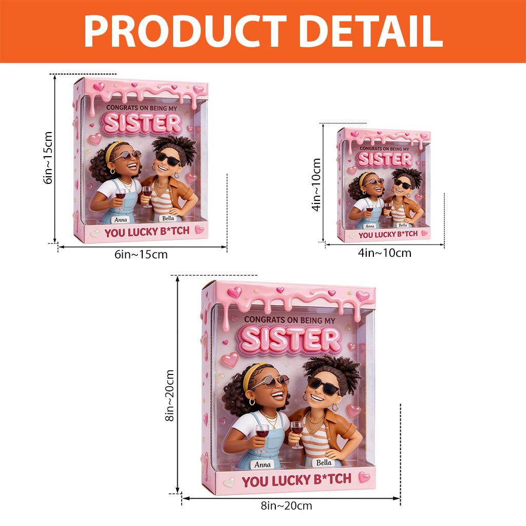 Congrats My Sister - Personalized Sister Custom Shaped Acrylic Plaque