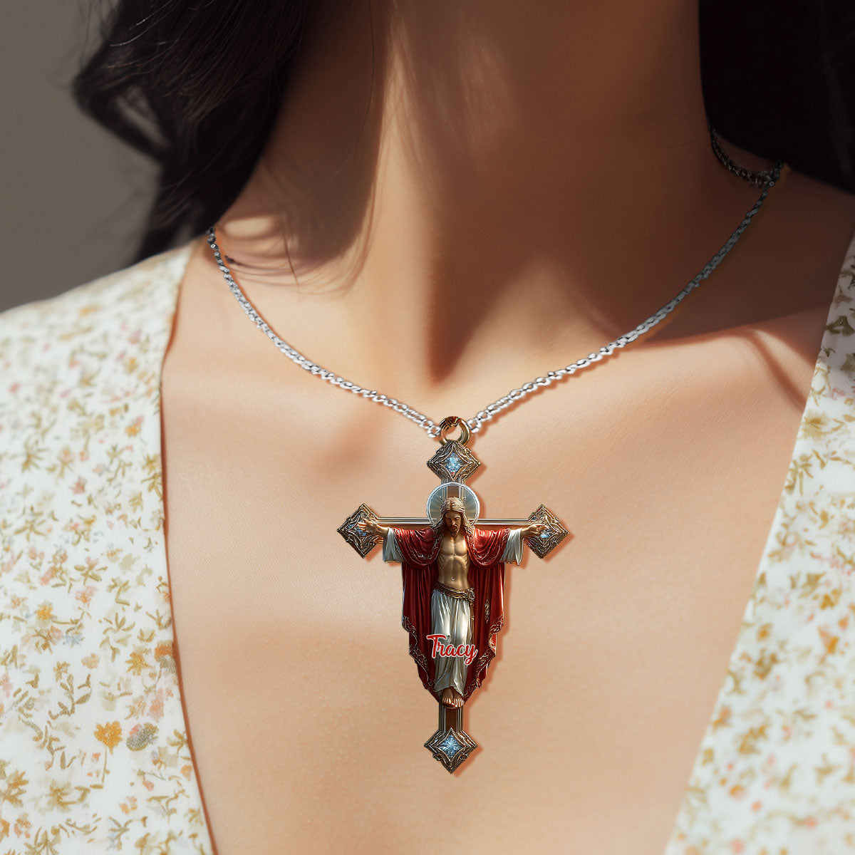 Enfant de Dieu - Collier pendentif chrétien personnalisé
