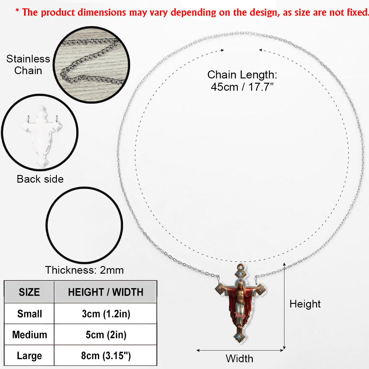 Enfant de Dieu - Collier pendentif chrétien personnalisé