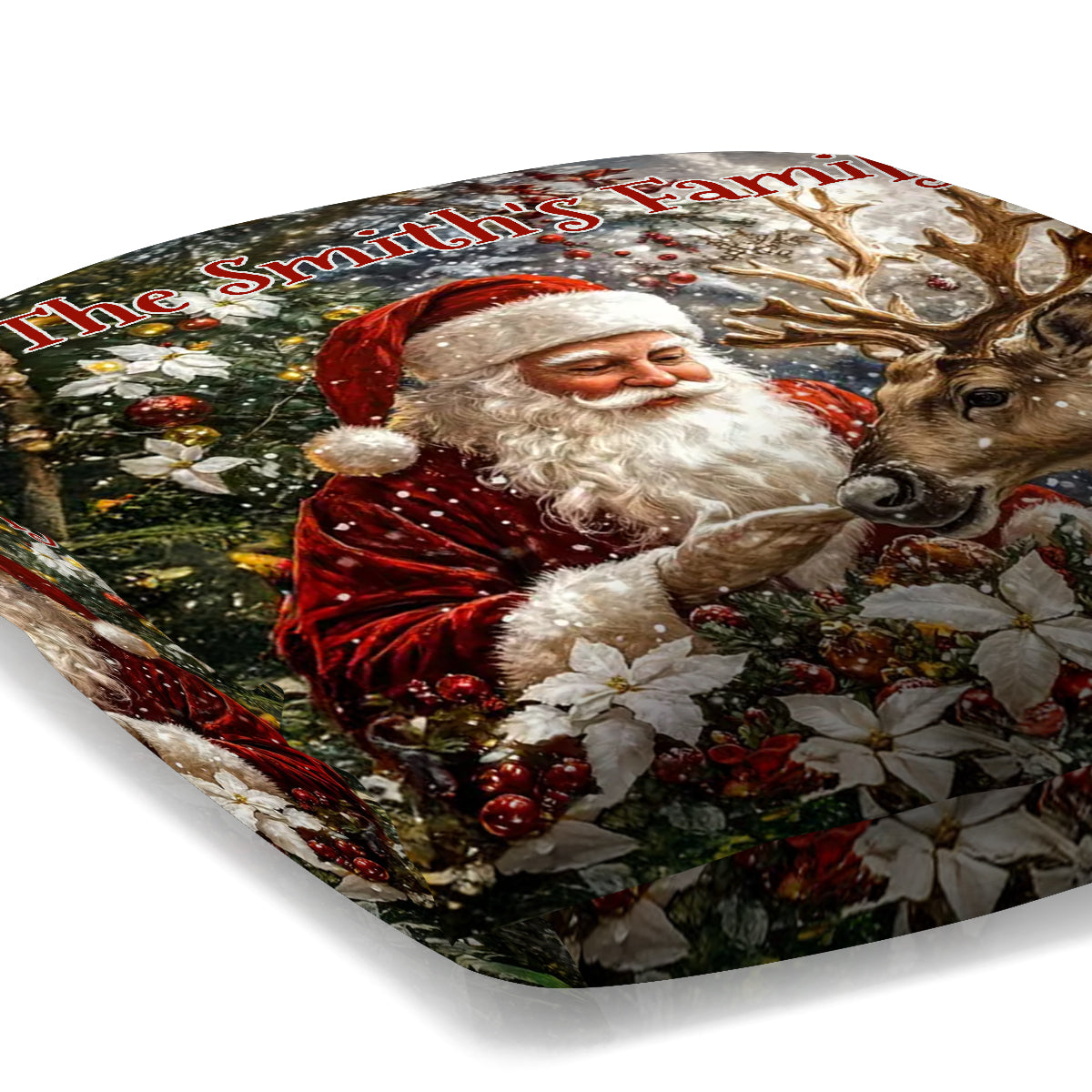 Christmas Santa Claus - Personalized Christmas Throw Pillow