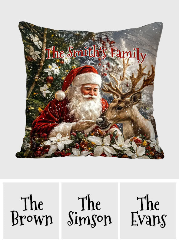 Christmas Santa Claus - Personalized Christmas Throw Pillow