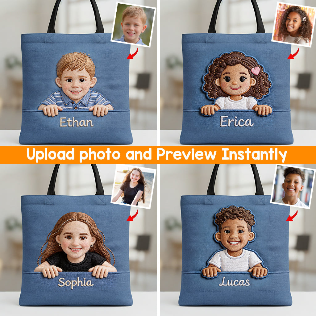 Any Photo - Personalized Kid Tote Bag