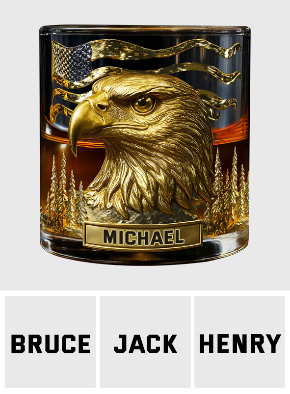 Majestic Eagle - Verre à whisky personnalisé Aigle à tête blanche