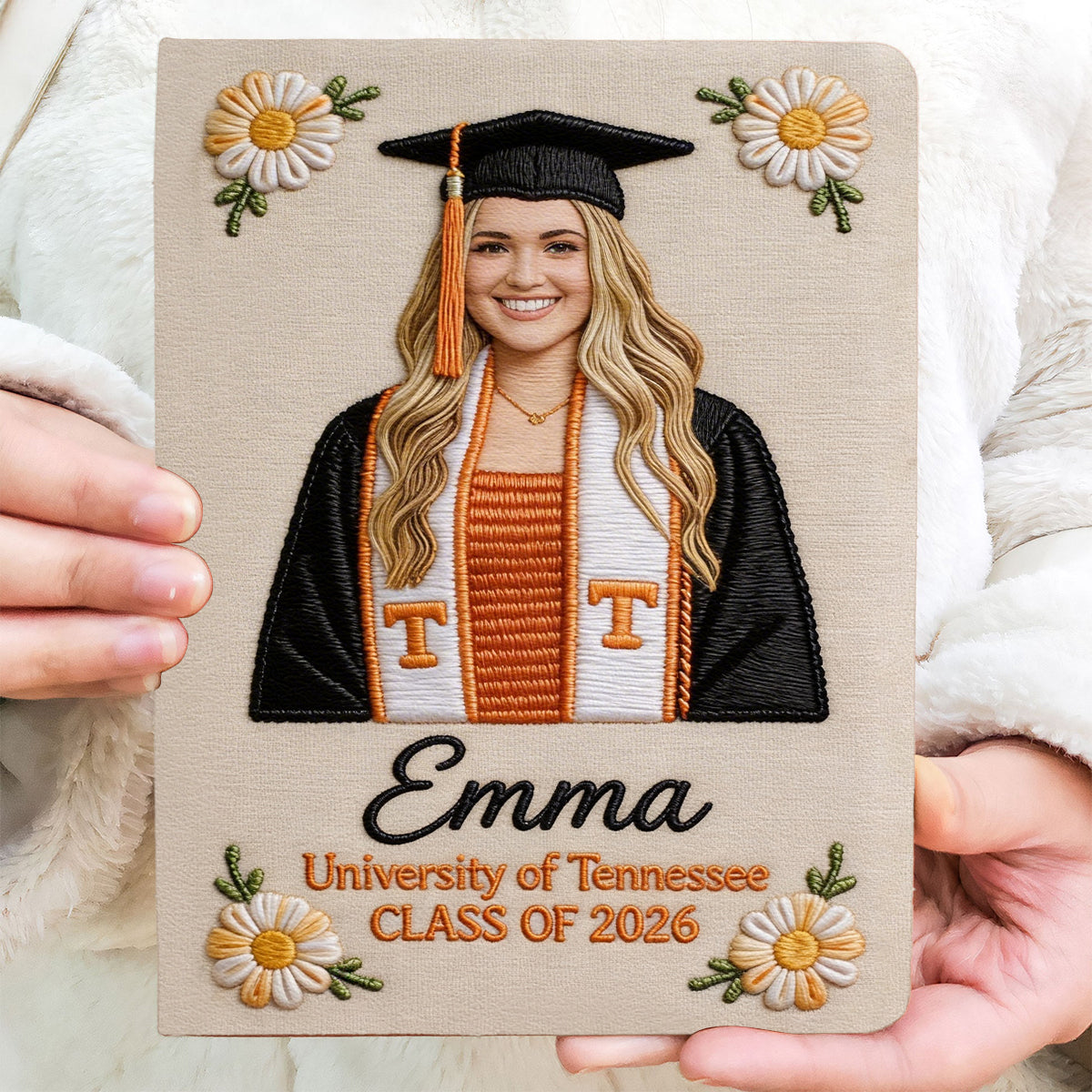 Any Photo Perfect Gift For Graduation - Personalized Graduation Leather Journal