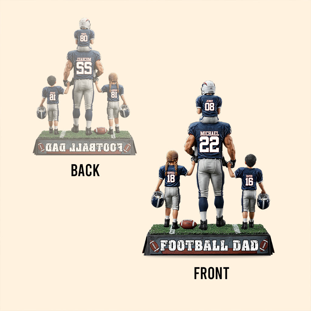 Football Dad - Personalized Football Custom Shaped Acrylic Plaque