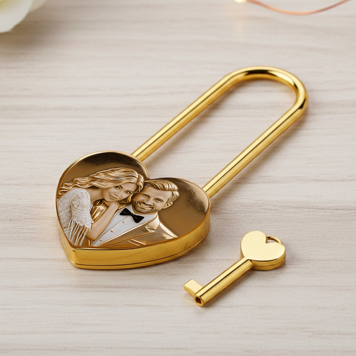 Locked In Love - Personalized Couple Heart Padlock