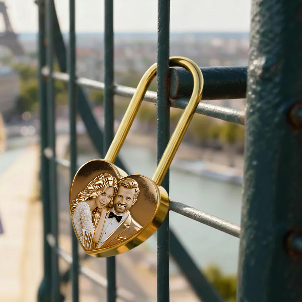 Locked In Love - Personalized Couple Heart Padlock