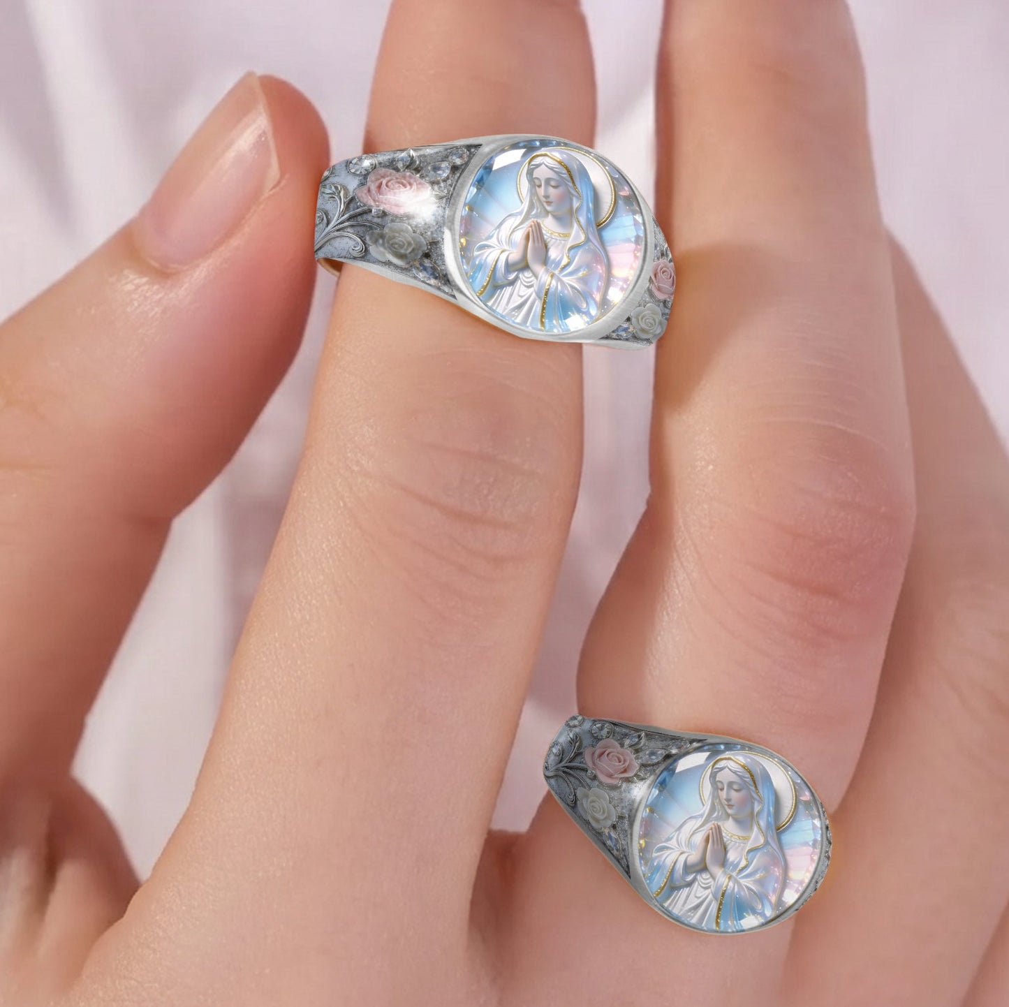 Mariä ewiger Glanz – Personalisierter christlicher Siegelring