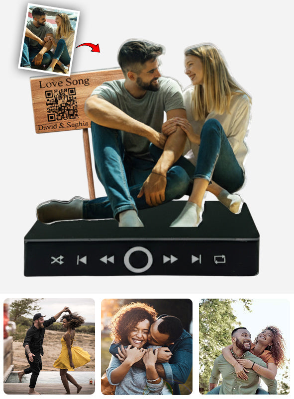 Ein paar Worte für euch – Personalisierter Musik-Anhänger für Paare