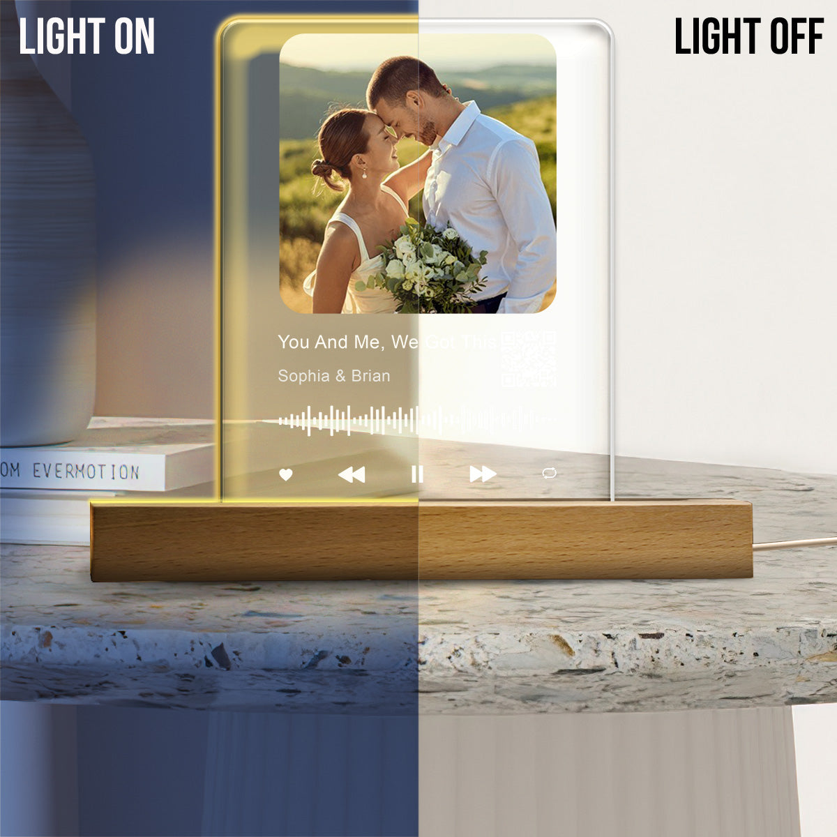 Create Your Own Love Song - Personalized Couple LED Night Light