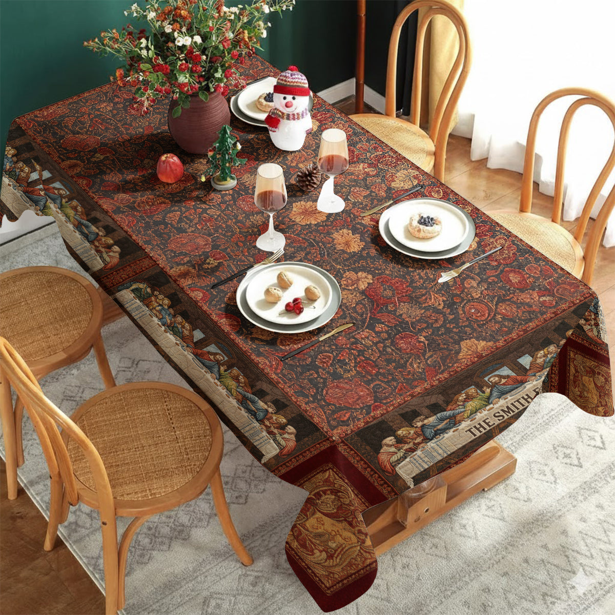 The Last Supper - Personalized Family Table Cloth Cover