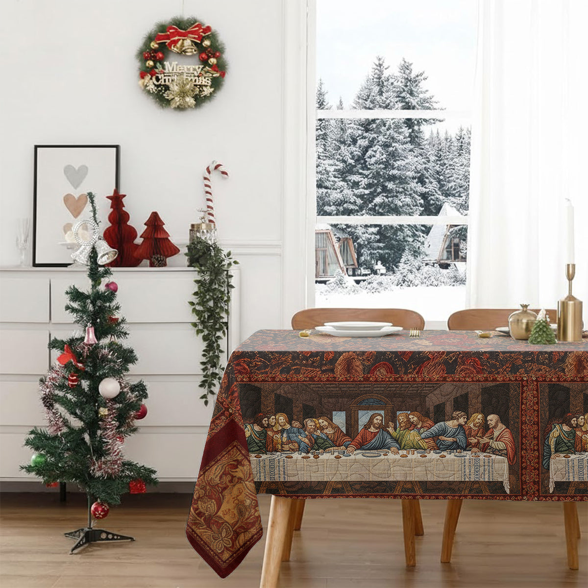 The Last Supper - Personalized Family Table Cloth Cover