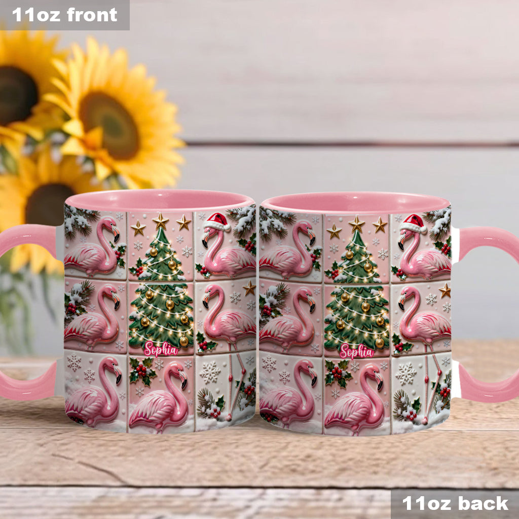 Love Flamingo - Personalized Flamingo Accent Mug
