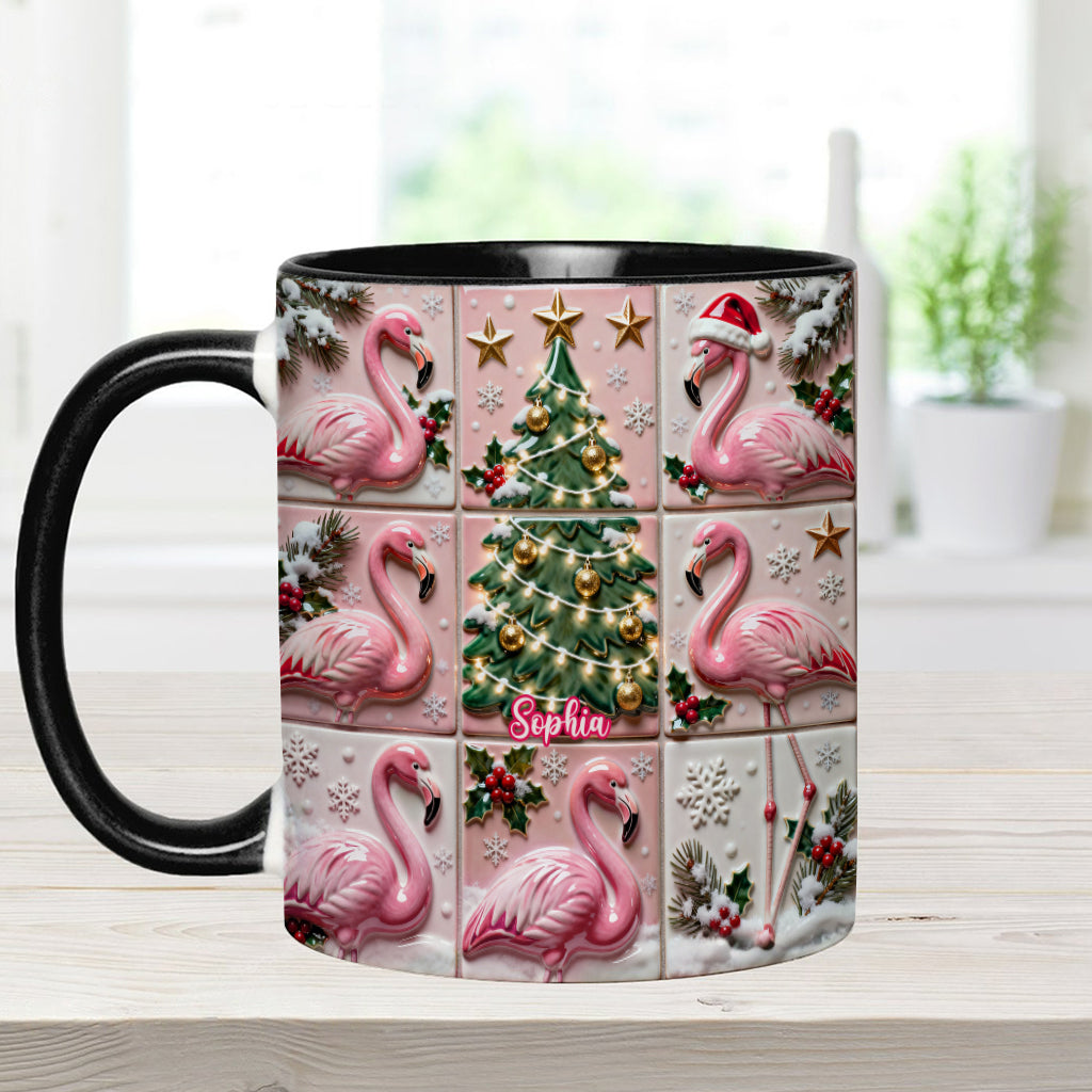 Love Flamingo - Personalized Flamingo Accent Mug