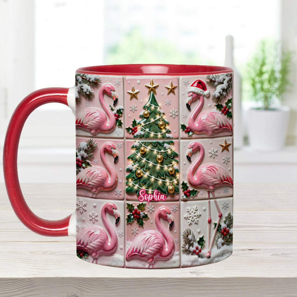 Love Flamingo - Personalized Flamingo Accent Mug