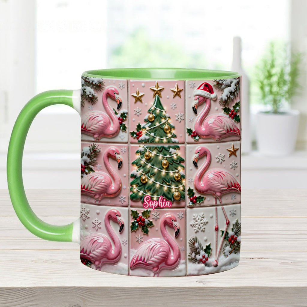 Love Flamingo - Personalized Flamingo Accent Mug