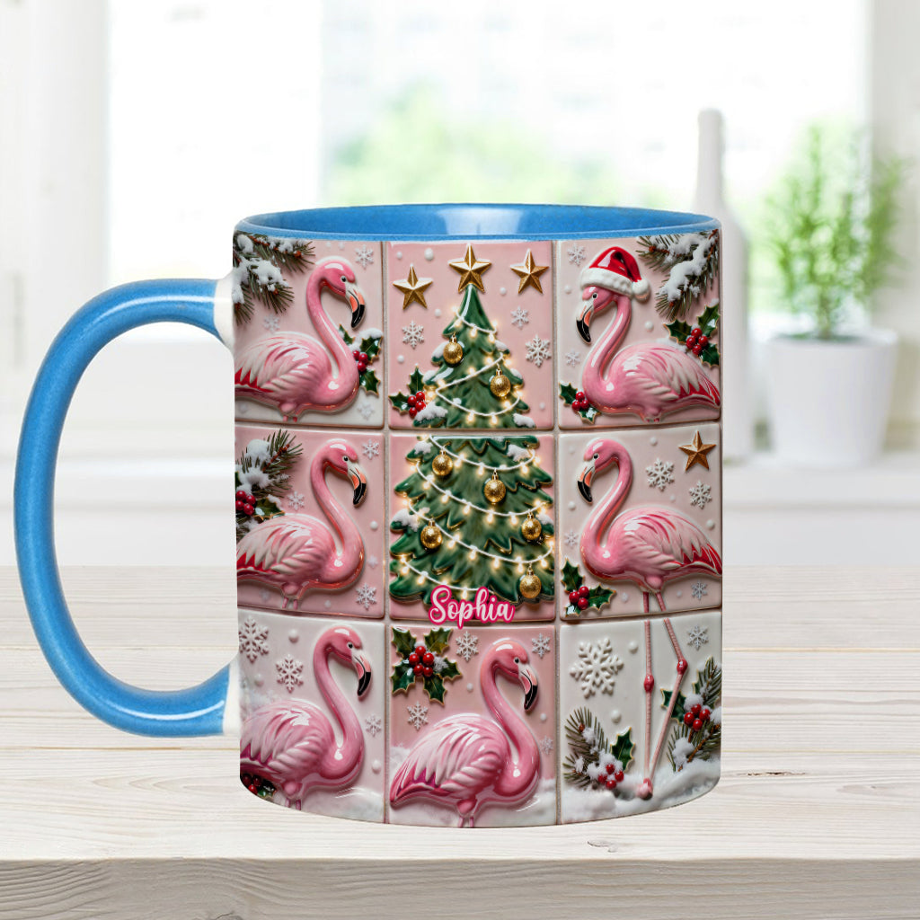 Love Flamingo - Personalized Flamingo Accent Mug