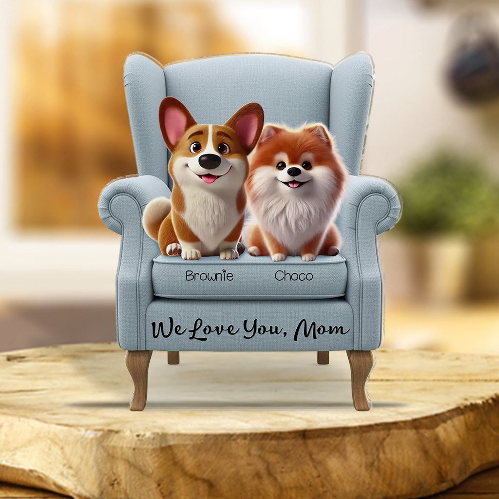 Best Dog Mom Ever - Personalized Dog Custom Shaped Acrylic Plaque