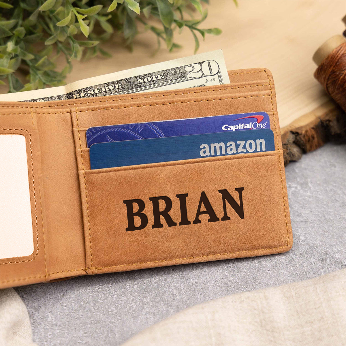 Fishing Is My Therapy - Personalized Fishing Leather Wallet