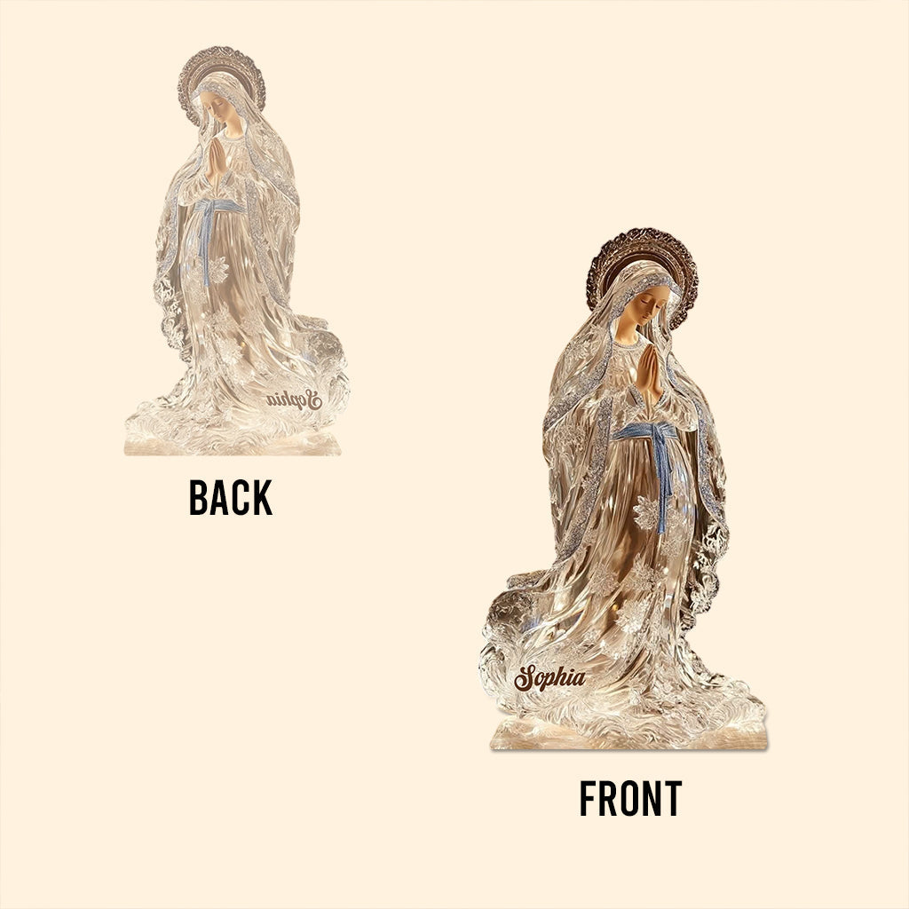 Our Lady - Personalized Christian Custom Shaped Acrylic Plaque