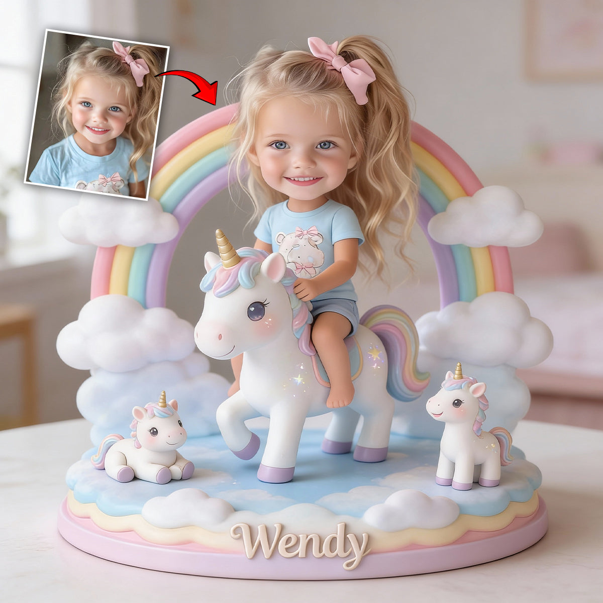 Custom Any Photo Perfect Gift For Kids - Personalized Kid Custom Shaped Acrylic Plaque