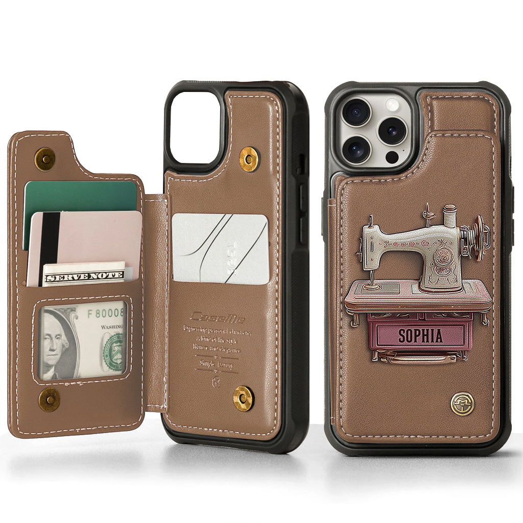 Sewing Machine - Personalized Sewing Wallet Phone Case