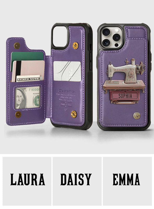 Sewing Machine - Personalized Sewing Wallet Phone Case