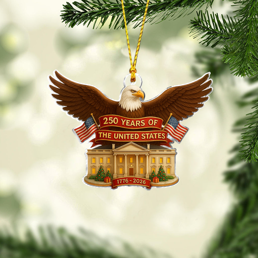 Eagle 250 Years of The United States - Personalized Bald Eagle Ornament