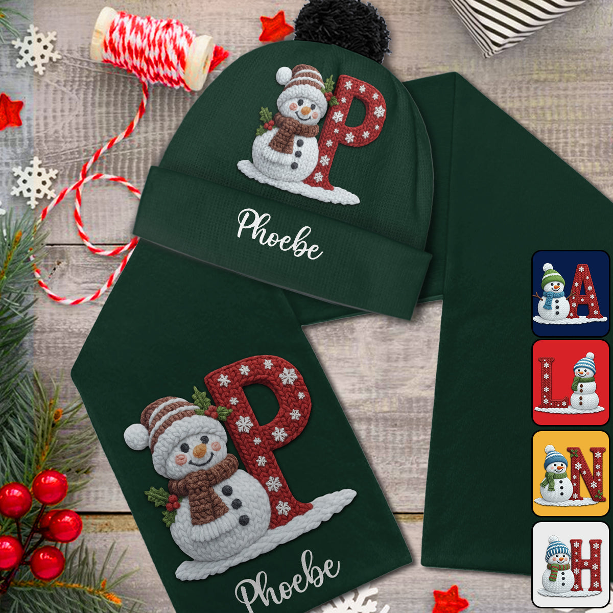 Winter Gifts For Loved Ones - Personalized Family Knitted Scarf