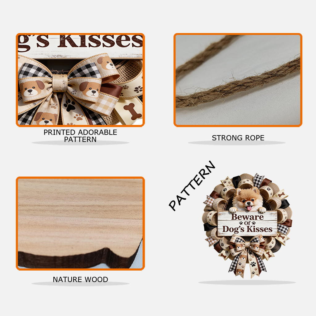 Individuell gestalteter Haustierkranz nach Foto – personalisiertes Holzschild in Hundeform