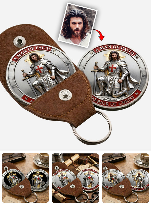 A Man Of God - Personalized Christian Pocket Coin Keychain