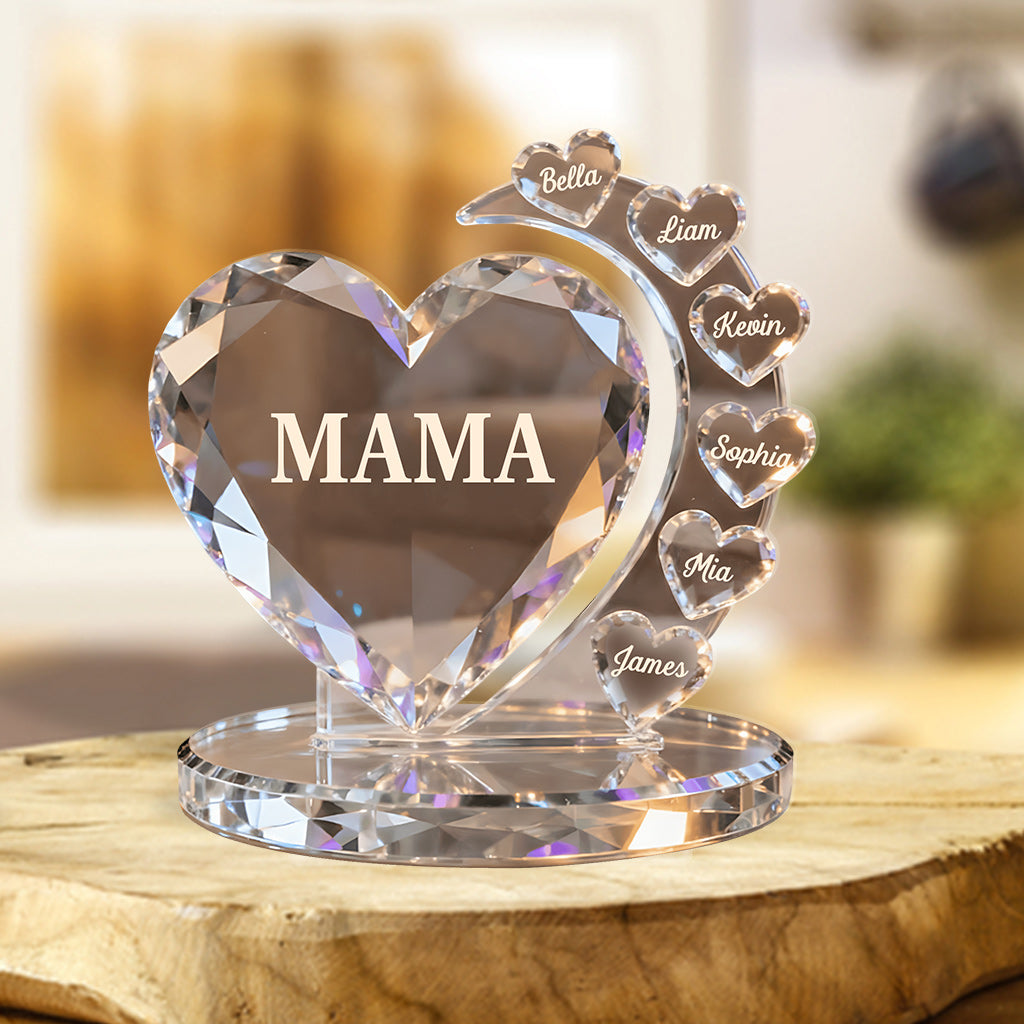 Best Mom Ever - Personalized Mother Custom Shaped Acrylic Plaque