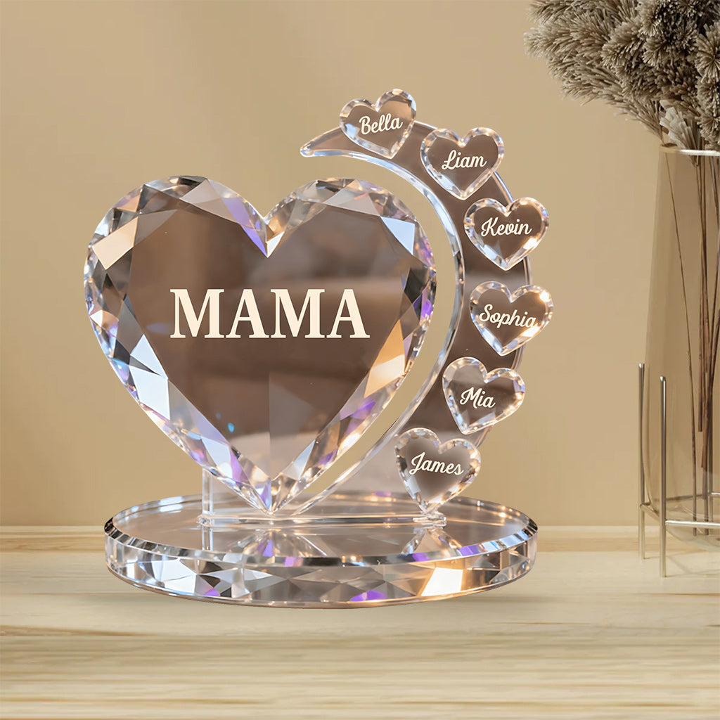 Best Mom Ever - Personalized Mother Custom Shaped Acrylic Plaque
