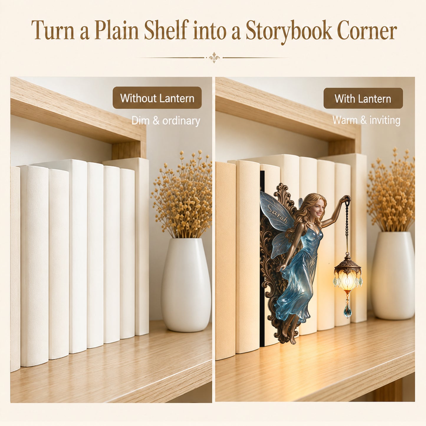 Fairy Decor Lamp - Personalized Self Love Bookshelf Lamp