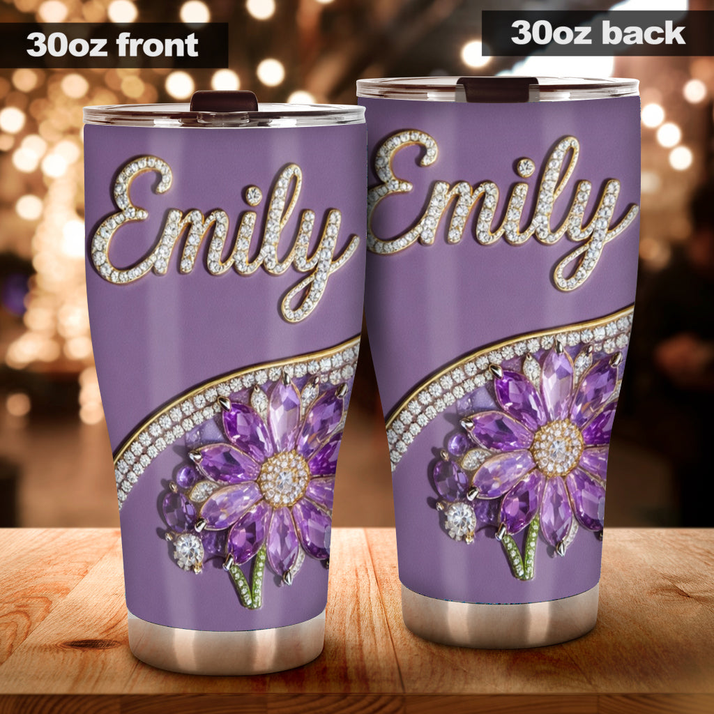 Selbstliebe - Geschenk für Sie - Personalisierter Geburtsmonat Blumenbecher
