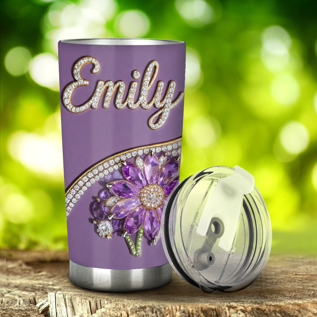 Selbstliebe - Geschenk für Sie - Personalisierter Geburtsmonat Blumenbecher
