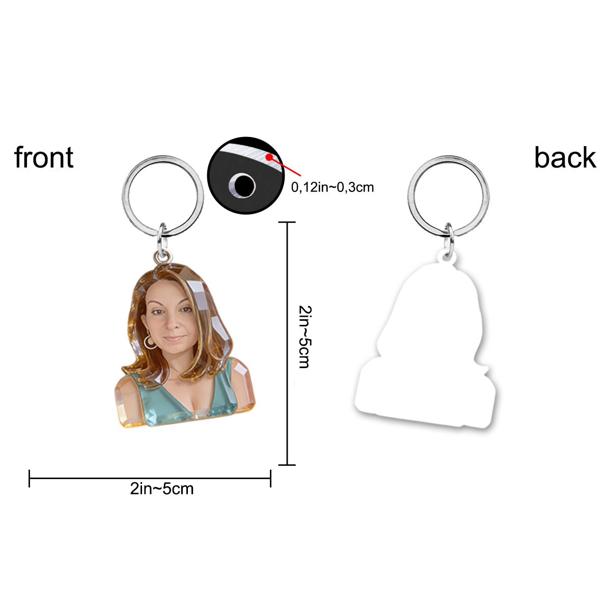 Nähbegeisterte – Personalisierter Näh-Schlüsselanhänger mit Anhängern