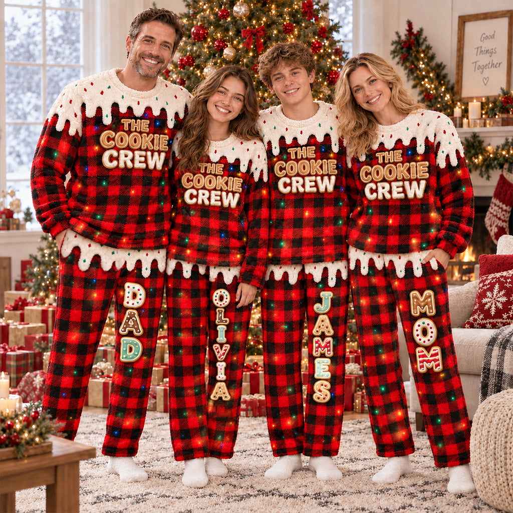 The Cookie Crew - Personalized Family Fleece Lounge Set