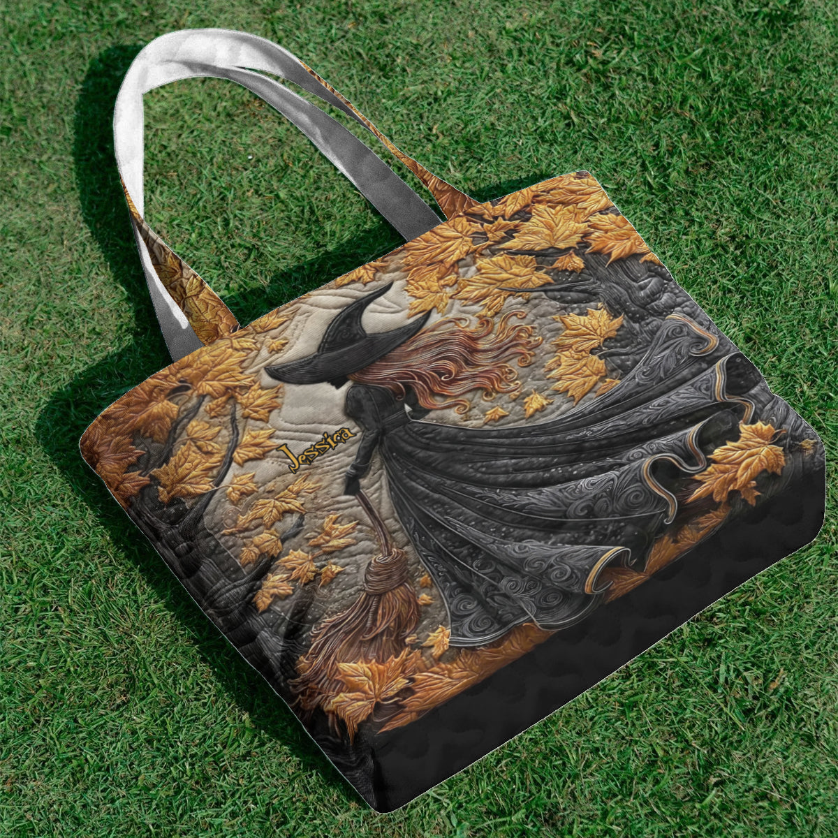 Beautiful Witch - Personalized Witch Quilted Tote Bag