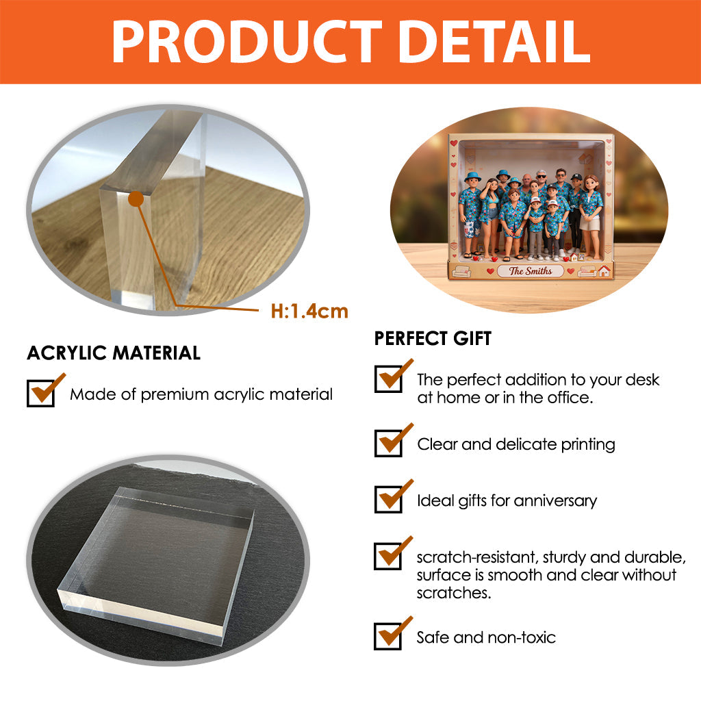 Custom Any Photo - Personalized Family Custom Shaped Acrylic Plaque