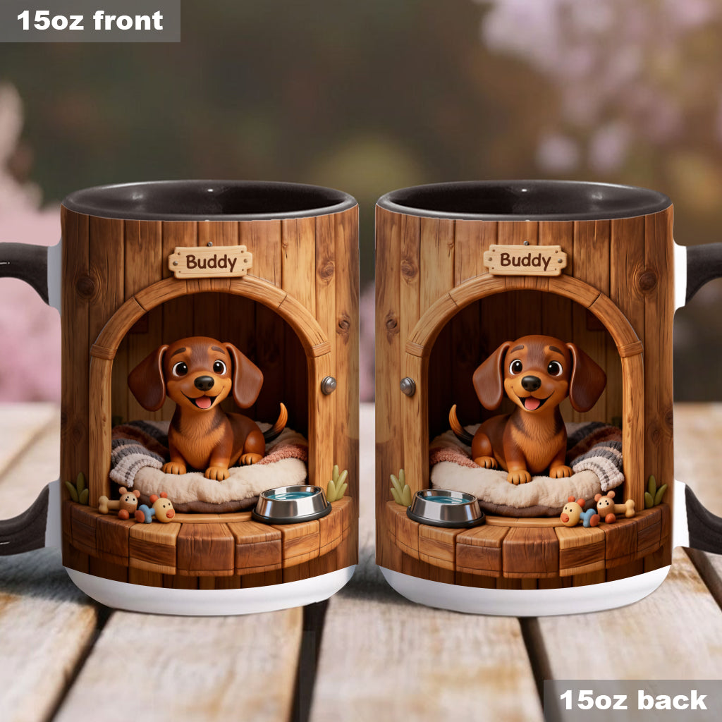 Puppy’s Cozy House Mug - Personalized Dog Accent Mug
