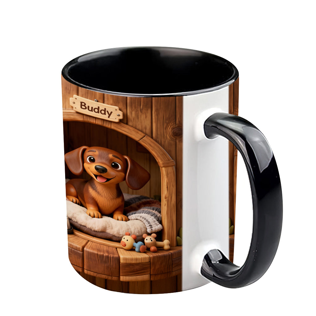 Puppy’s Cozy House Mug - Personalized Dog Accent Mug