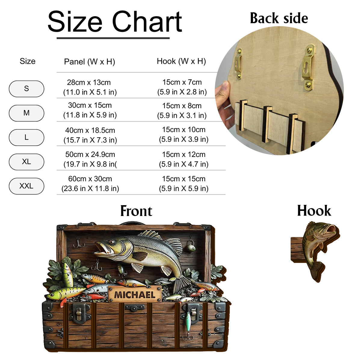 Reel Fun Perfect Gift For Fishing Lovers - Personalized Fishing Shaped Hanging Organizer