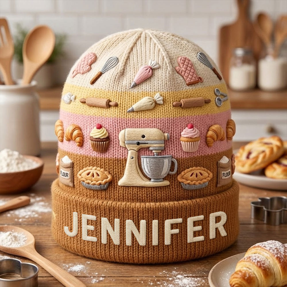 Liebe zum Backen – Personalisierte Backmütze