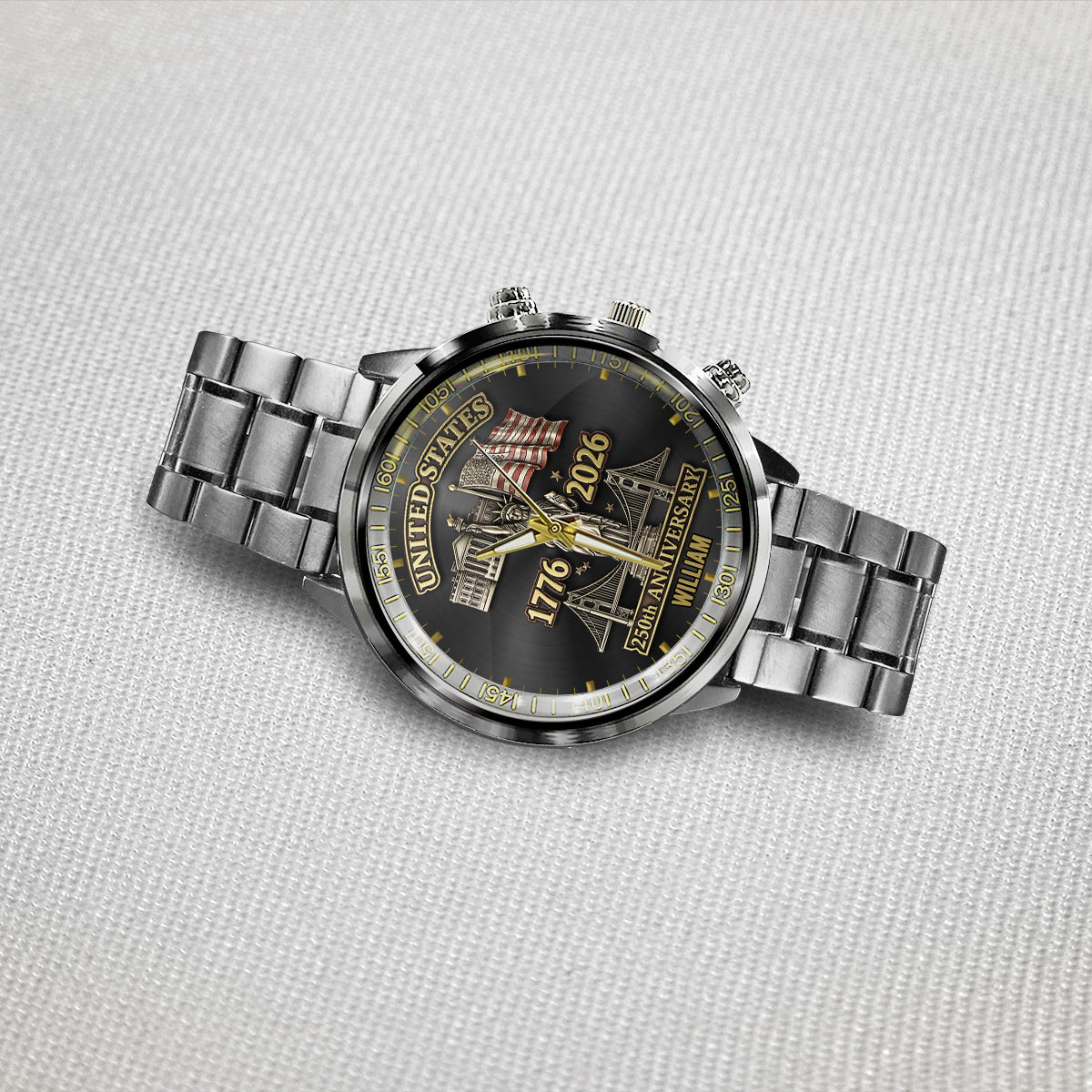 250th Anniversary - Personalized Patriot Hand Watch