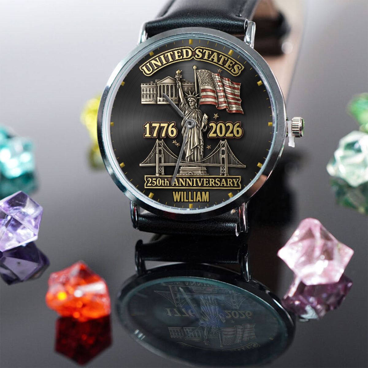 250th Anniversary - Personalized Patriot Hand Watch