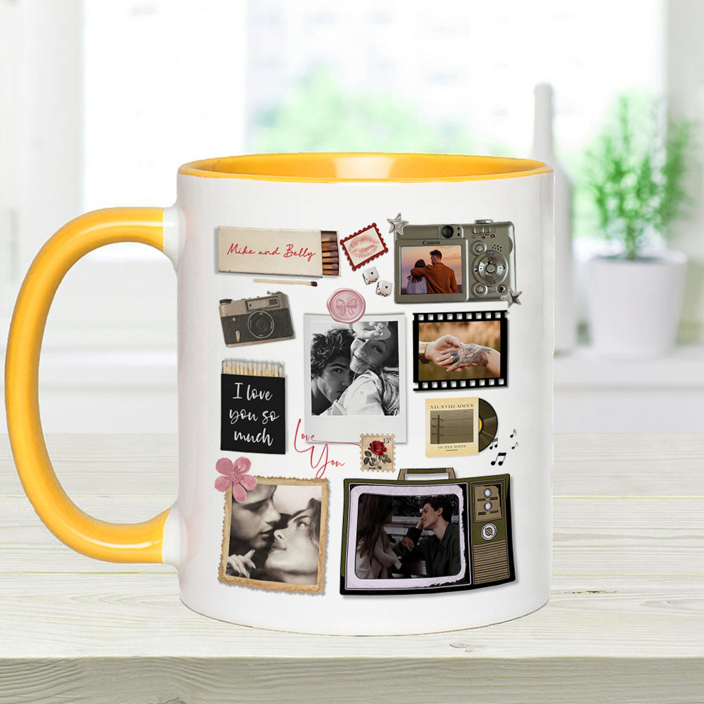 Match Box Style Gift for Couple Bestie - Personalized Couple Accent Mug