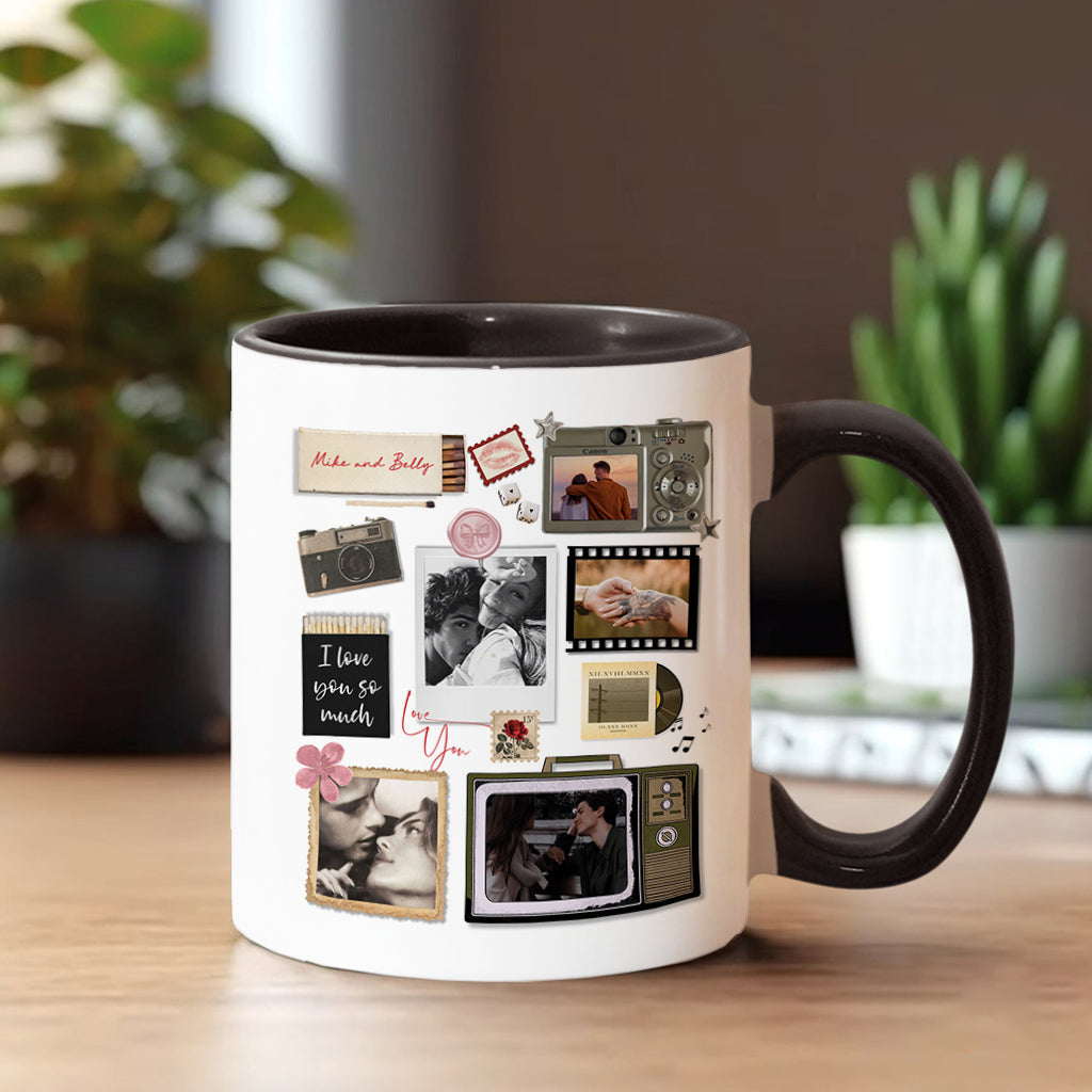 Match Box Style Gift for Couple Bestie - Personalized Couple Accent Mug