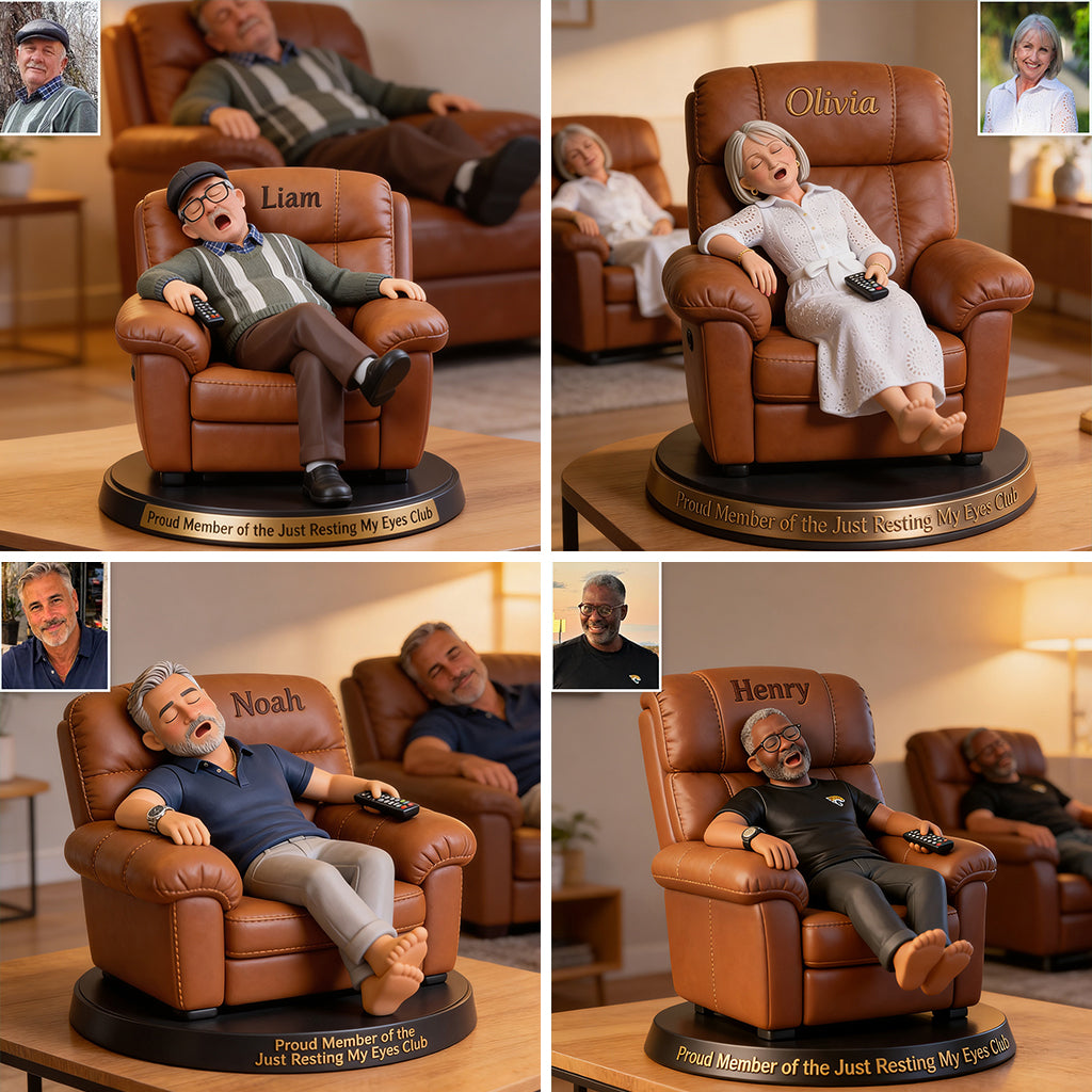 Stolzes Mitglied des Resting My Eyes Clubs - Personalisierte, maßgefertigte Acrylplakette